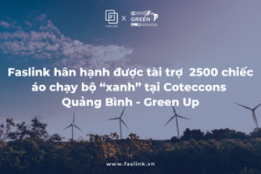 Faslink hân hạnh được tài trợ  2500 chiếc áo chạy bộ “xanh” tại Coteccons Quảng Bình - Green Up